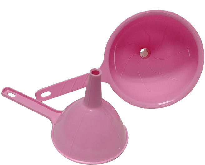 투에이산업 다용도 깔대기 중 + 소, 핑크, 1세트