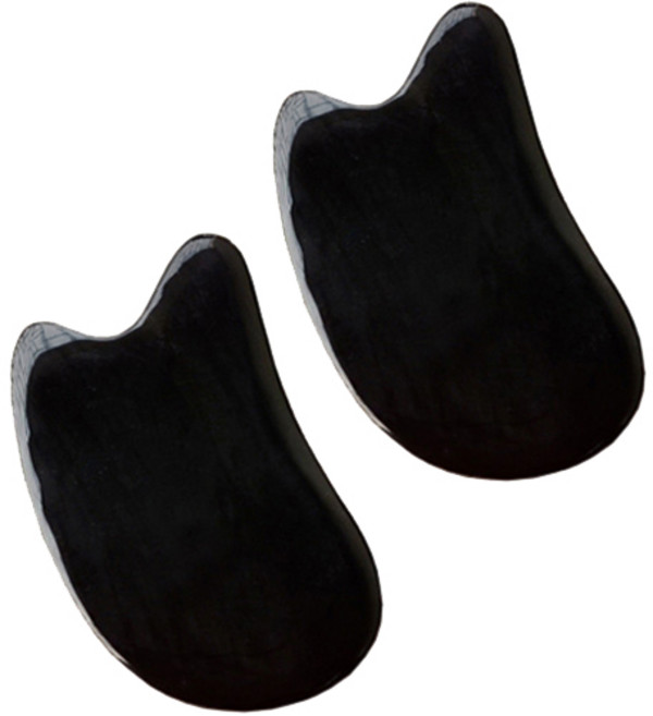 헬스플러스 검정타원 모양 괄사 BJ-6015, 2개입, 혼합 색상