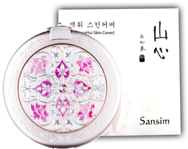 쥬단학 산심 명휘 스킨커버 팩트 본품 12g + 리필 12g, 1호 화사한색, 2개입