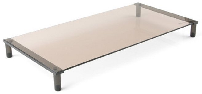 컴스 모니터 노트북 높이조절 스탠드 1단 LC3050, 브론즈, 1개