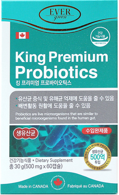 에버그린 킹 프리미엄 프로바이오틱스, 60정, 1개