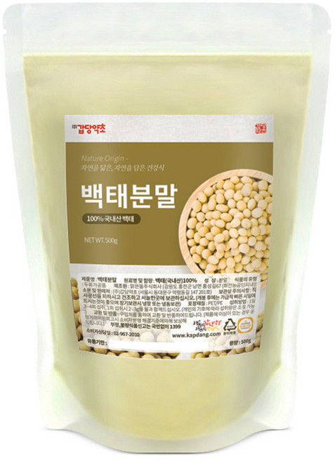 갑당약초 백태분말, 1개, 500g
