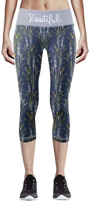 지프라브 여성용 칠부 카프리 요가 필라테스 운동 레깅스 ZYCP-96