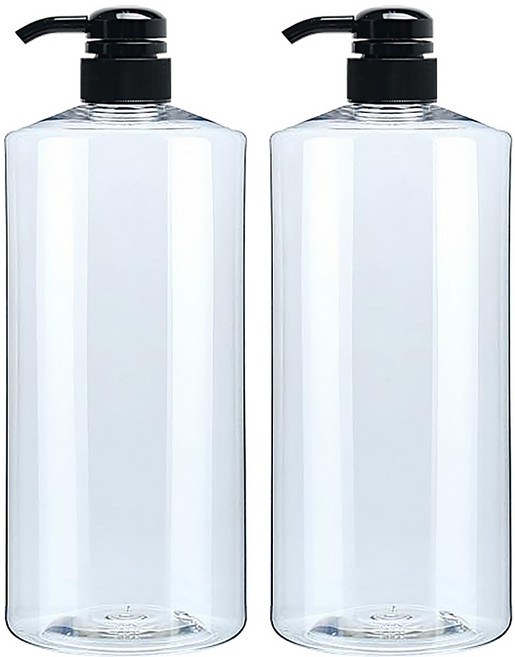 병도매닷컴 AC1000 투명 디스펜서, 1L, 2개