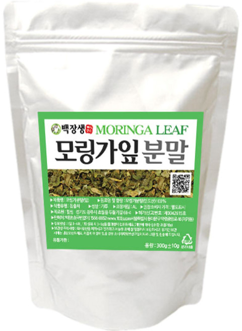 백장생 모링가잎분말, 300g, 1개