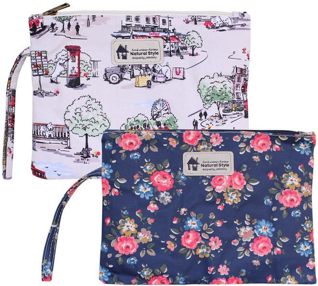 퍼닉 유니크 손잡이 파우치 2p