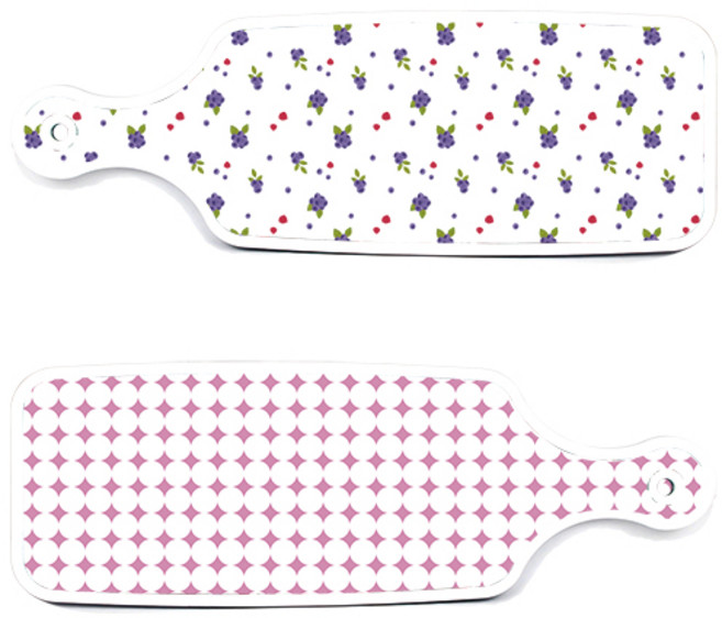로엠디자인 서빙 도마 보드 2p 원형패턴 파스텔핑크 세트, 원형패턴파스텔핑크, 블루베리, 1세트