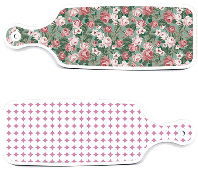 로엠디자인 서빙 도마 보드 2p 원형패턴 파스텔핑크 세트, 원형패턴파스텔핑크, 흑록색가든플라워, 1세트