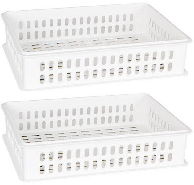 데코즈인 데코 A4 시스템 바구니, 화이트, 2개