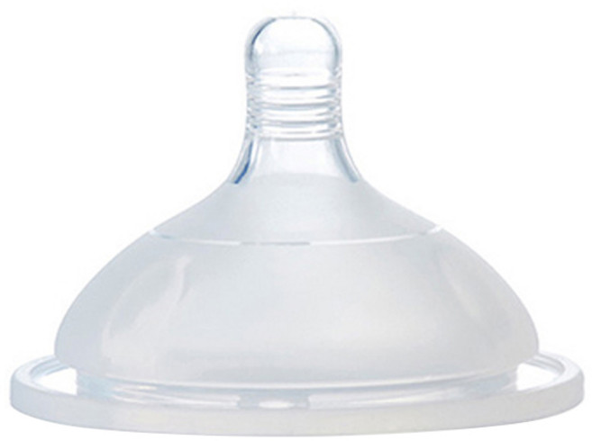 쁘띠누베 국내 제조 실리콘젖꼭지, 1단계(신생아용), 2개