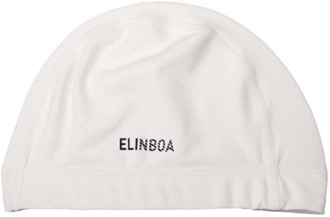 ELINBOA 兒童青少年泳帽 EOE305, 1個, 白色