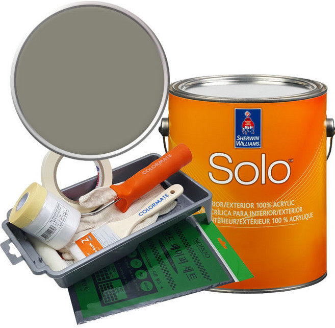 셔윈윌리암스 솔로 저광 페인트 1L 세트, SW7743 Mountain Road, 1개