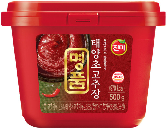 진미 명품 태양초 고추장, 500g, 1개