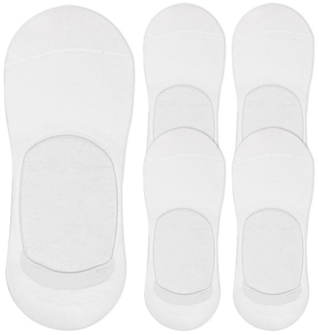 양말공장 남성용 더블밴드 스포츠 페이크 삭스, 화이트