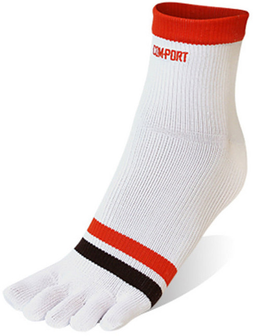 컴포트 여성용 러너스 스포츠양말 TSA-001, 화이트 + 오렌지, 1개
