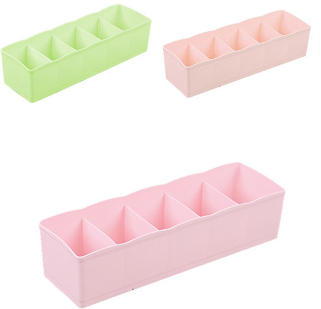 마켓감성 다용도 속옷정리함 5칸, 랜덤 발송, 3개