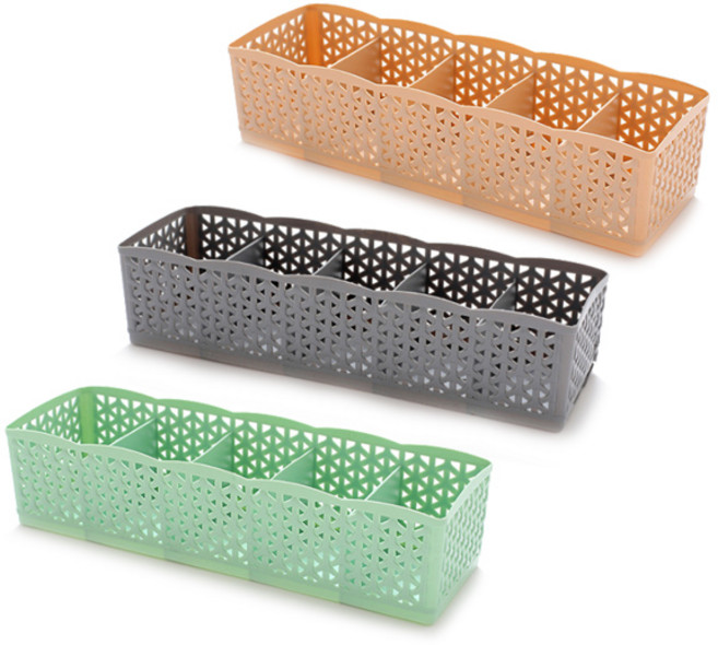 마켓감성 5칸 다용도 정리함, 랜덤 발송, 3개