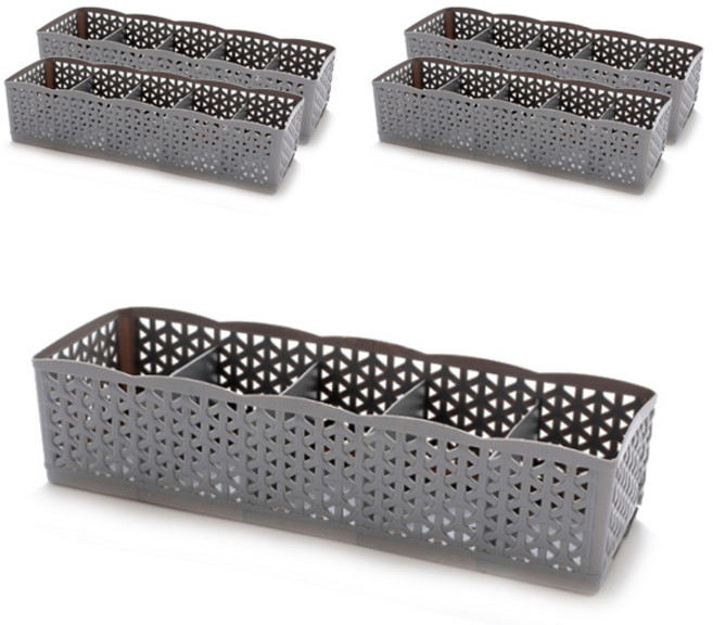 마켓감성 5칸 다용도 정리함, 그레이, 5개