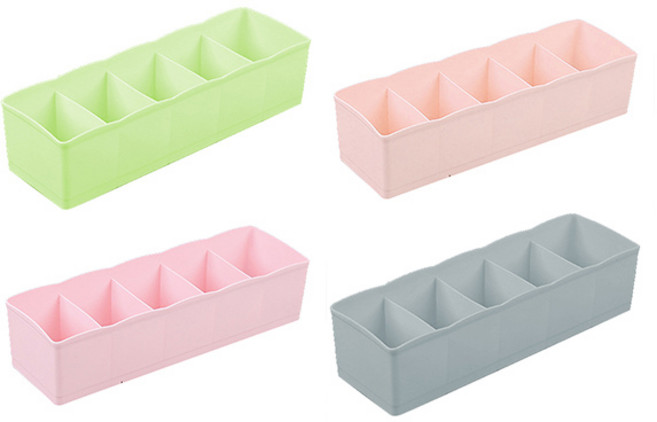 마켓감성 다용도 속옷정리함 5칸, 랜덤 발송, 4개