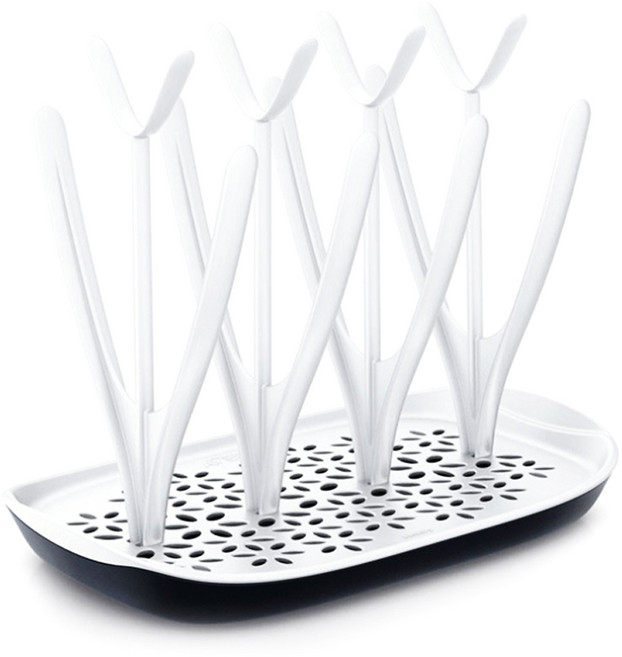 그뤠잇맘 풀잎 젖병 물병 건조대, 단품, 화이트