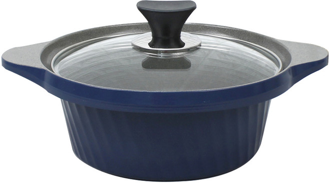 리빙온 스톤코팅 세라믹 양수냄비, 20cm, 혼합색상, 1개