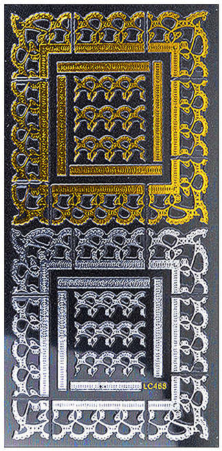 이코 네일스티커 LC468, 카지메탈, 1개