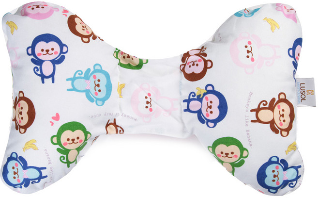 루솔 아기목보호 쿠션, 스마일몽키