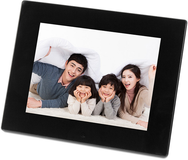 유니콘 8인치 슬림 디지털 포토프레임, LTD-800A, 블랙