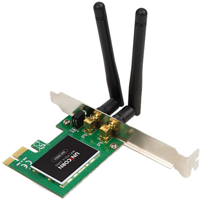 유니콘 PCI-E 무선 랜카드, DW-300ex, 1개