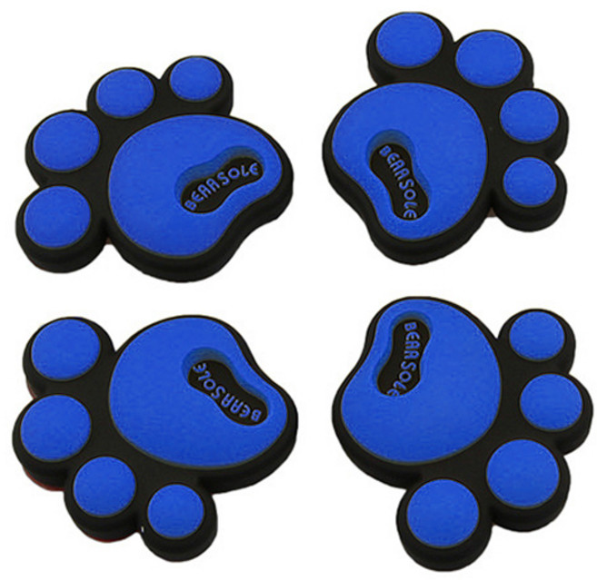 블럭마트 곰발바닥 문콕방지 도어가드 4p, 블루, 1세트