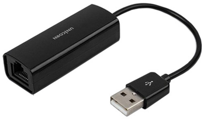 유니콘 USB2.0 유선랜, ULAN-200N, 1개