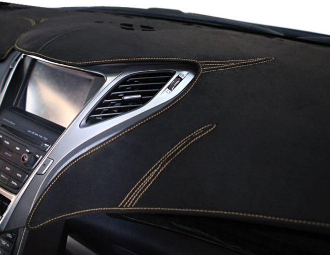 본투로드 샤모아 논슬립 대쉬보드커버 블랙 원단 + 브라운 스티치, 신형제네시스 2014~2015년(HUD유 센터무)