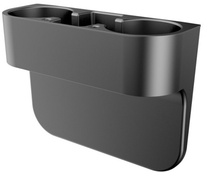 블럭마트 차량용 멀티 사이드 컵홀더, 1개, 블랙