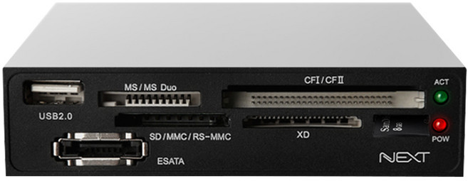넥스트유 이지넷유비쿼터스 데스크탑 PC전용 내장형 카드 리더기 + eSATA + USB2.0 NEXT-8600CR, 1개