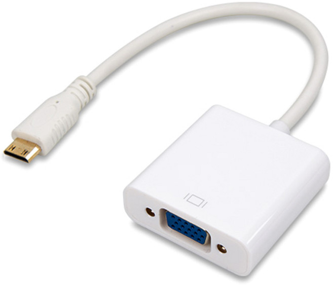유니콘 mini HDMI to VGA Cable 컨버터, CV-700