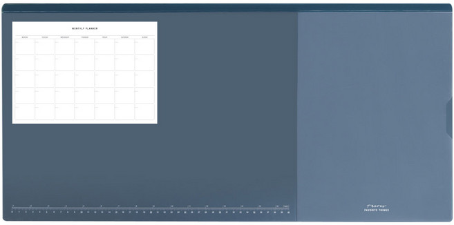 데얼스 논슬립 더블 데스크매트, 피콕그린