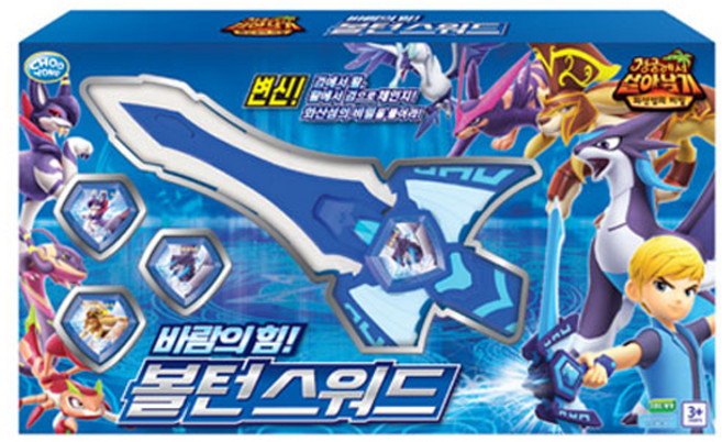 주영이앤씨 바람의힘 볼턴스워드 장난감칼, 혼합 색상, 1개