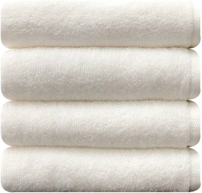 송월타월 라이트무지 세면타월 130g 30수 면사, 아이보리, 4개