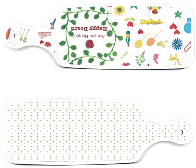 로엠디자인 서빙 도마 보드 2p 심플패턴 세트, 심플패턴, 해피, 1세트