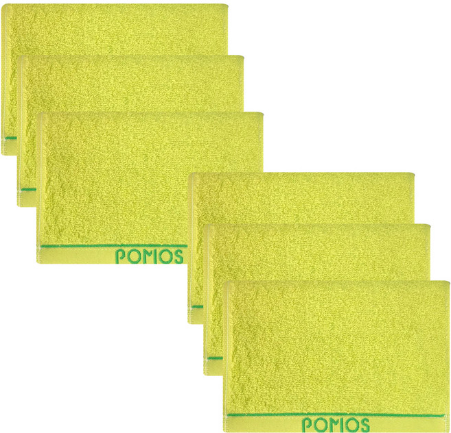 송월타월 포모스 스포츠타올 20 x 100cm, 연두, 6개