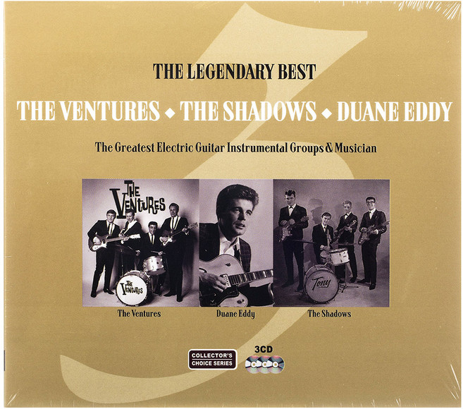 SHADOWS VENTURES DUANE EDDY THE LEGENDARY BEST OF THE VENTURES THE SHADOWS AND DUANE EDDY 추억의 빅3 전자기타 사운드, 3CD