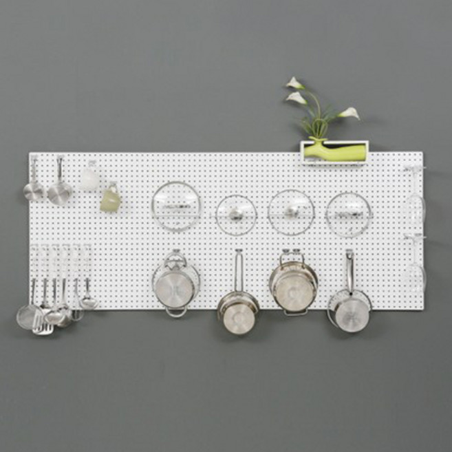 타공판닷컴 인테리어 원형 타공판 500 x 1500 mm, 1개, 화이트