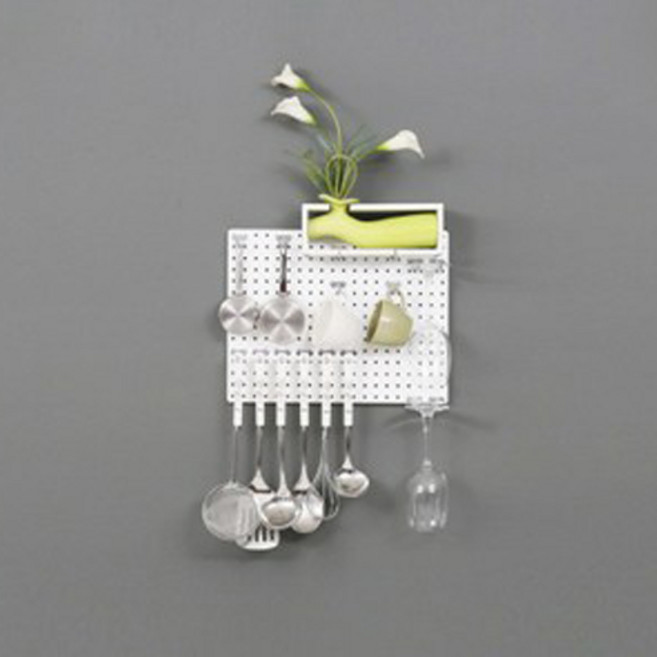 타공판닷컴 인테리어 원형 타공판 400 x 400 mm, 1개, 블랙