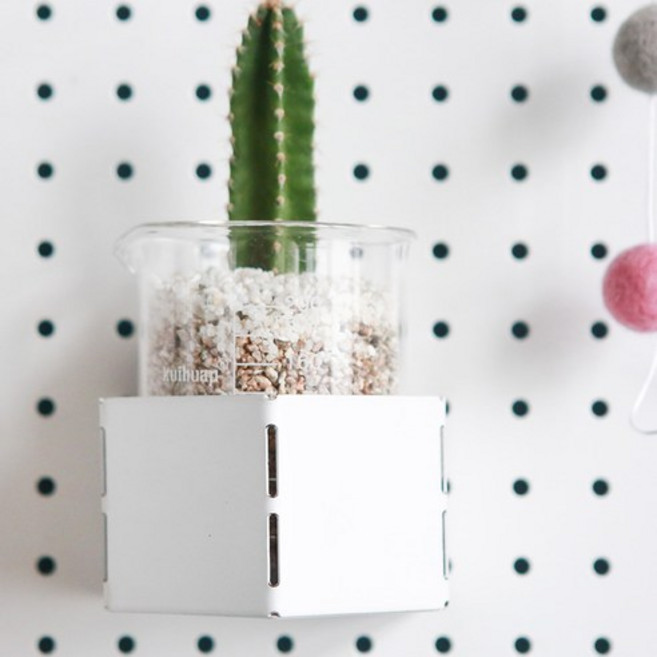 타공판 악세사리 오각 수납함 S, 블랙, 1개