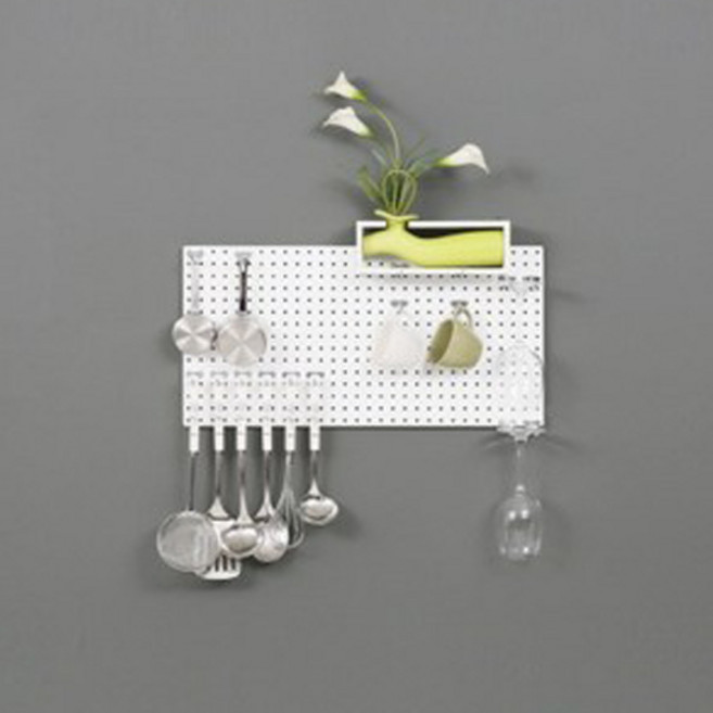 타공판닷컴 인테리어 원형 타공판 300x600, 1개, 화이트