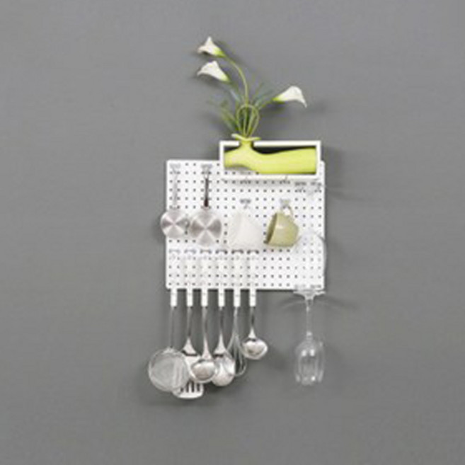 타공판닷컴 인테리어 원형 타공판 300 x 400 mm, 1개, 화이트