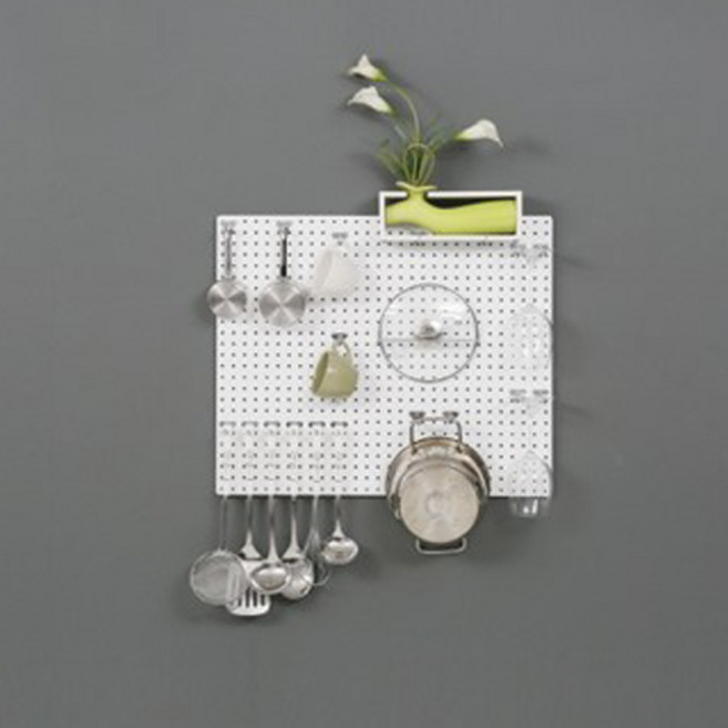 타공판닷컴 인테리어 원형 타공판 500x600mm, 1개, 화이트