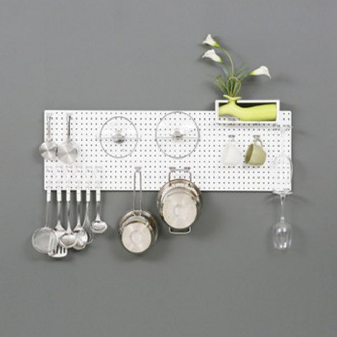 타공판닷컴 인테리어 원형 타공판 300x1000mm, 1개, 화이트