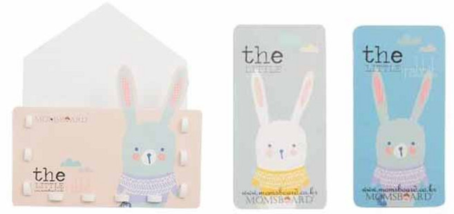 맘스보드 자석펜꽂이 + 보드 자석 지우개세트, 리틀래빗, 1세트