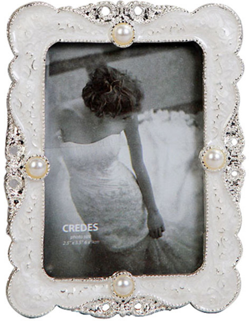 크레디스 젬 실버펄 바이올렛 보석 사진액자 23, 은도금 + 펄엑포시, 1개